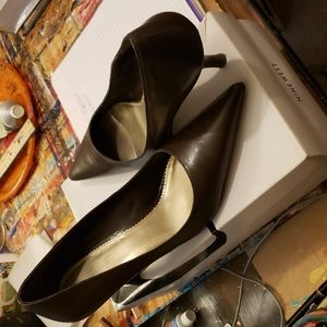 Chocolate Brown 2 inch heels,Leather